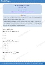 Đề thi giữa kì 2 Toán 8 - Đề số 5 - Kết nối tri thức